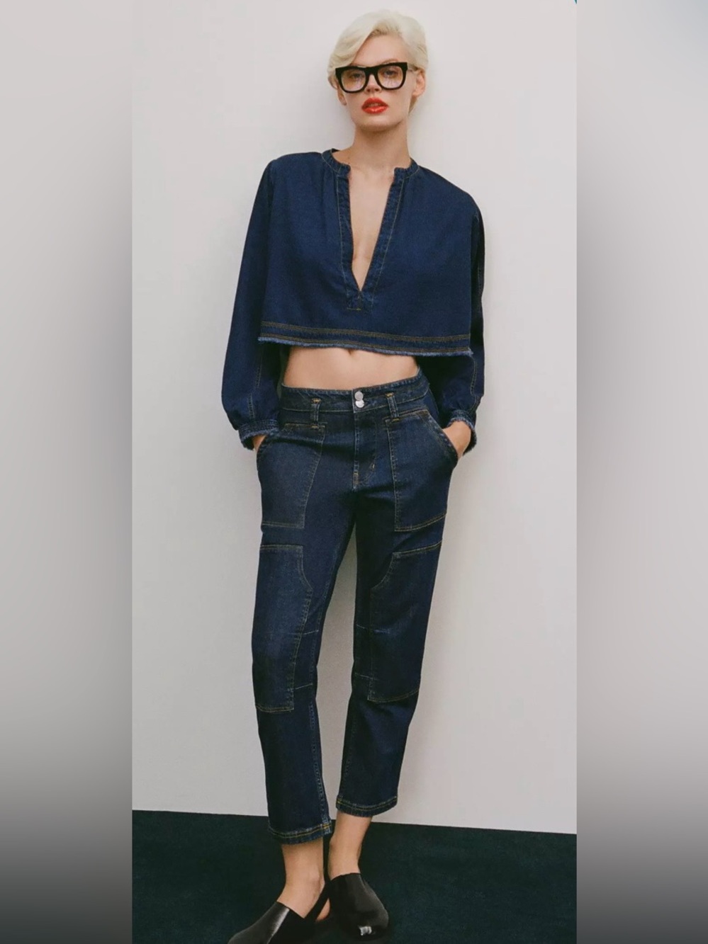 The Wanderer Mid-Rise Relaxed-Leg Jeans by Pilcro Size 28